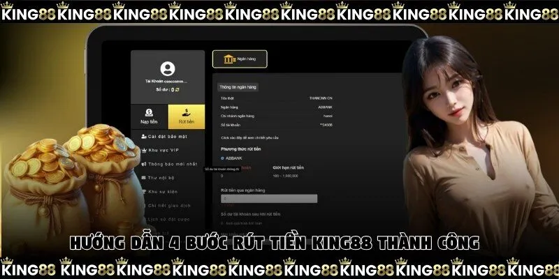 Hướng dẫn 4 bước rút tiền King88 thành công